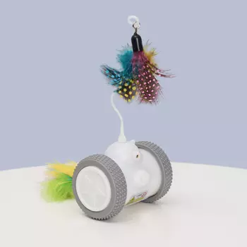 HiPet Игрушка для кошек интерактивная Ролл с лазером, высота 7,5 см, ширина 9 см, длина 9,5 см