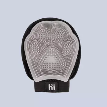 HiPet Рукавица для шерсти, 23х17 см, серо-черный