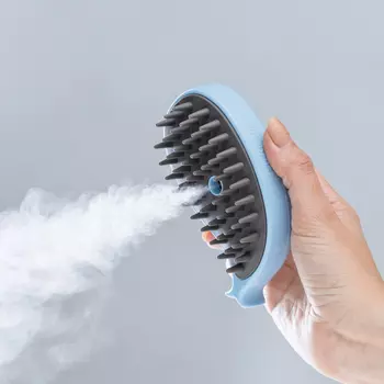 HiPet Щетка с паром силиконовая для груминга кошек и собак, 11,5x7,5x6 см