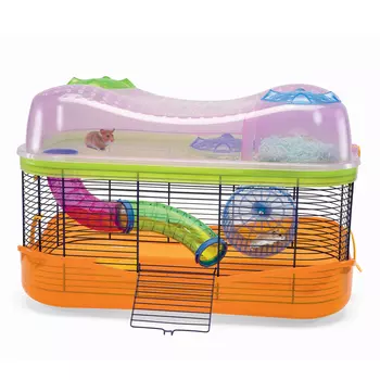 Imac Клетка для грызунов Fantasy (58х38х38,5 см), прозрачно-розовая