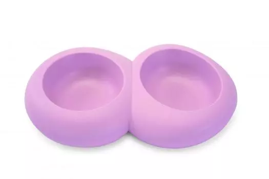 Imac Миска двойная розовая CIOTTOLI D03 (0,3л+0,3л), 28,5х19х5см