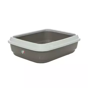 Imac Туалет с бортом для кошек Jerry, 50х40х14,5 см, серый