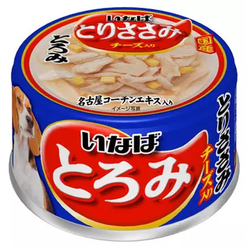 INABA CIAO Консервы для собак Куриное филе с сыром, 80гр.