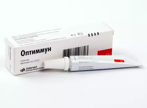 Intervet Оптиммун глазная мазь туба 3,5г