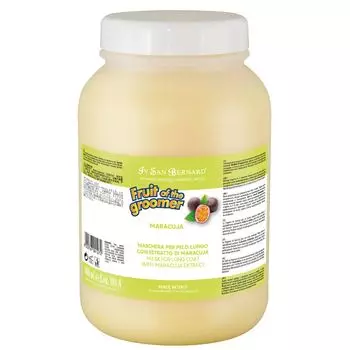 Iv San Bernard Fruit of the Grommer Maracuja Восстанавливающая маска для длинной шерсти с протеинами, 3 л