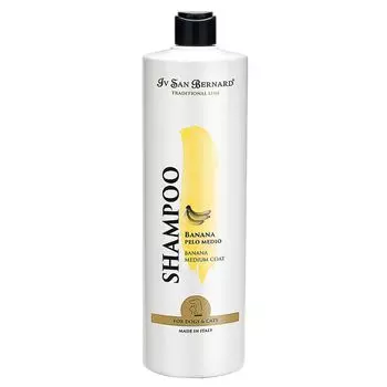 Iv San Bernard Traditional Line Banana Шампунь для шерсти средней длины, 1 л