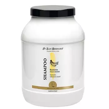 Iv San Bernard Traditional Line Banana Шампунь для шерсти средней длины, 3 л