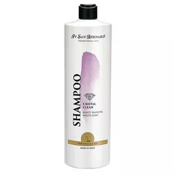Iv San Bernard Traditional Line Cristal Clean Шампунь для устранения желтизны шерсти, 1 л