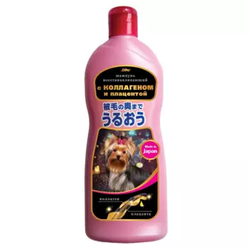 Japan Premium Pet Шампунь Joypet для собак и кошек, с коллагеном и плацентой и ароматом нежных роз, 350мл