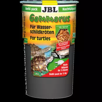 JBL Gammarus Refill Лакомство для водных черепах размером 10-50см, 750мл (80г)