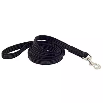 Каскад Поводок для собак нейлоновый со стальным карабином, 20 мм, 2 м, черный