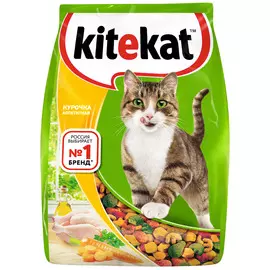 Kitekat Корм сухой для кошек Курочка аппетитная, 800 г