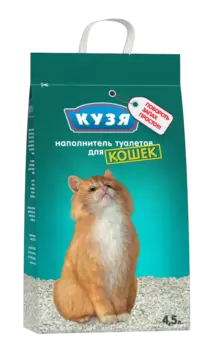 Кузя Наполнитель из опоки впитывающий для кошачьего туалета, 4,5 л (2,3 кг)