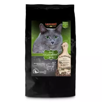 Leonardo Полнорационный сухой корм для кошек Эдалт Комплит Ягненок 2кг