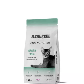Mealfeel Mealfeel Care Nutrition Сухой корм беззерновой для взрослых кошек, суткой, 400 гр.