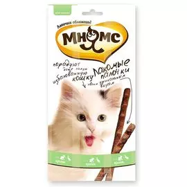 Мнямс Лакомство Палочки с уткой и кроликом (3х5 гр.) для кошек