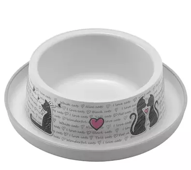 Moderna Миска пластиковая для кошек 350мл cats in love