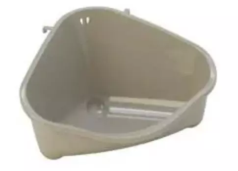 Moderna Туалет угловой для грызунов средних размеров, 35,3х24х19 см, серый