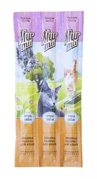 Murmix лакомство для кошек, с кроликом, птицей и дрожжами, 3шт по 5 г