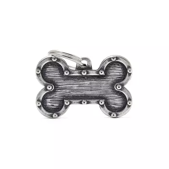 My family Адресник для собак и кошек Косточка Футуристик, большая