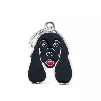 My family Жетон средний для кокер-спаниеля чёрного Colors, цветной