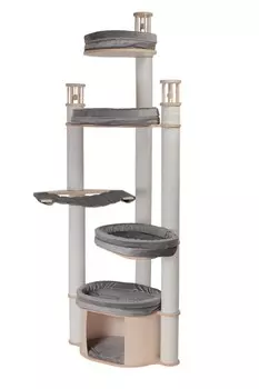 Mysnoopy Игровой комплекс MYSNOOPY Beauty-3, 216 см, цвет в лаке подушки серые