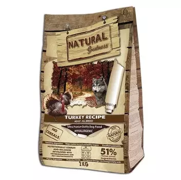 Natural Greatness Turkey Recipe сухой корм для собак 2 кг