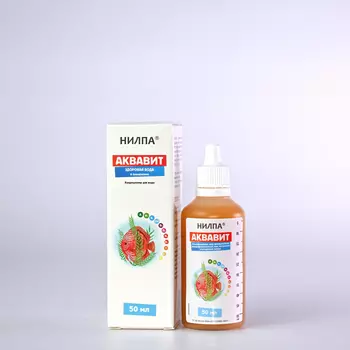 НИЛПА Аквавит Кондиционер с витаминами для здоровой воды, 50 мл