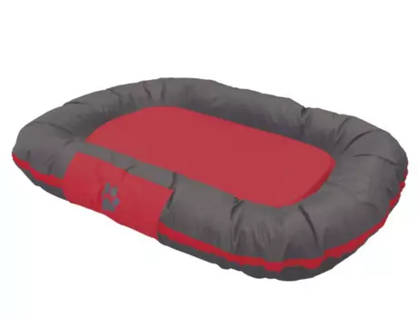 Nobby Лежак мягкий Reno для кошек и собак средних пород, 80х58х10 см, серый/бордовый