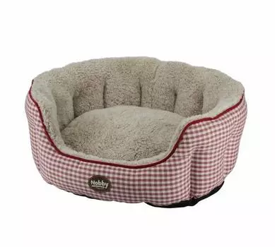 Nobby Лежак мягкий Xaver для кошек и собак мелких и средних пород, 45х40х19 см, красный
