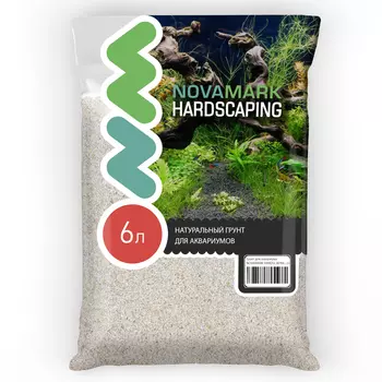 NovaMark Грунт для аквариума Светлый песок (0,8-2 мм), 6 л