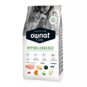 Ownat Adult Care Hypoallergenic Сухой корм гипоаллергенный для взрослых кошек, с рыбой, 1,5 кг