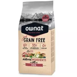 Ownat Adult Grain Free Сухой корм для взрослых собак, с уткой, 14 кг