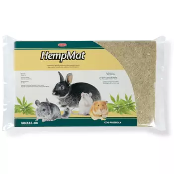 Padovan Hemp Mat Коврик из пенькового волокна большой для птиц и грызунов, 50х115 см