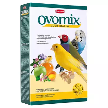 Padovan Ovomix Gold giallo Корм дополнительный для декоративных птиц, 1 кг