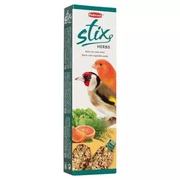 Padovan Stix Herbs Лакомство палочки антистрессовые с травами для канареек и экзотических птиц, 80 гр.