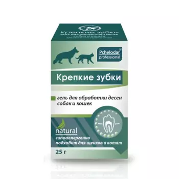 Pchelodar Крепкие Зубки гель для обработки десен собак и кошек 25г