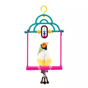 Penn Plax Игрушка для птиц Качели с бусинами, 25,4х12,7 см