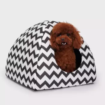 Pet hobby Дом-вигвам для кошек и собак мелких пород, 40х40х39 см, зигзаг