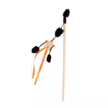 Pet Hobby Дразнилка с лентами для кошек Звездочка, 30 см
