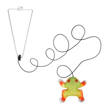Pet Hobby Игрушка для кошек Лягушка на резинке с креплением на дверной проем
