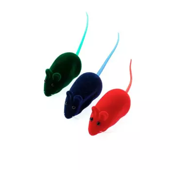 Pet hobby Игрушка из велюра для кошек Мышь (3 шт.)