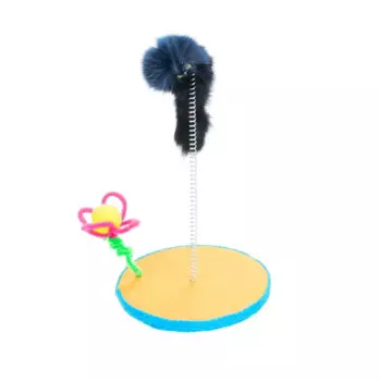 Pet Hobby Игрушка для кошек Мышка на подставке, 30 см