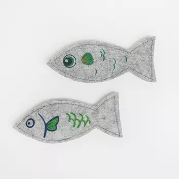 Pet hobby Игрушка с кошачьей мятой для кошек Набор РыбОв, 15 см, 2 шт.