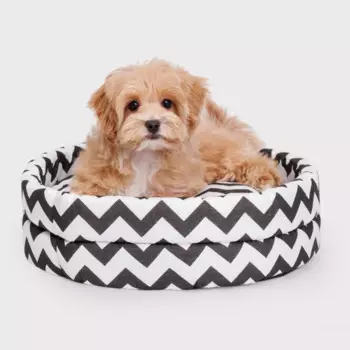 Pet hobby Лежак круглый для кошек и собак мелких пород, 40х40 см, зигзаг