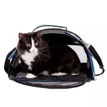 Pet Hobby Сумка-переноска средняя полукруглая для кошек и собак мелкого размера, 40х21х25 см