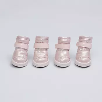 Petmax Ботинки-дутики для собак, 3 розовые