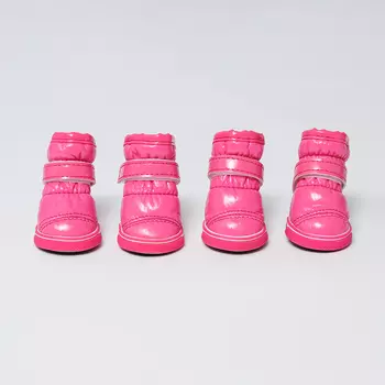 Petmax Ботинки-дутики для собак, L, розовые