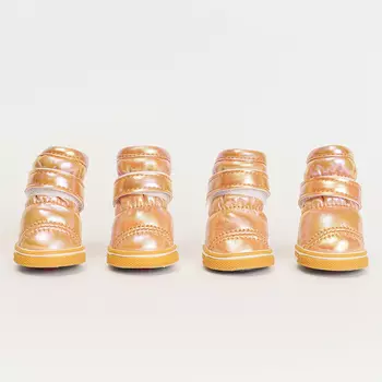 Petmax Ботинки-дутики для собак, L, золотой