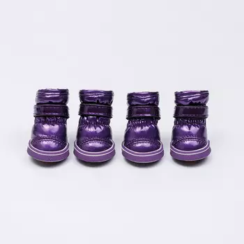 Petmax Ботинки-дутики для собак, M, фиолетовые